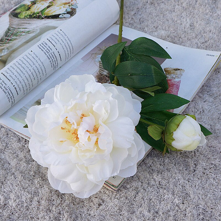 Artificial Peony Flower Fake Flower Branch, perfect as faux flowers.