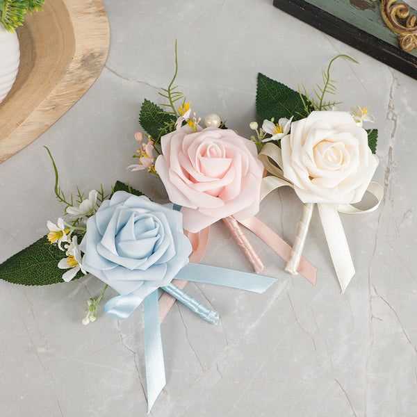 Classic Silk Rose Boutonniere