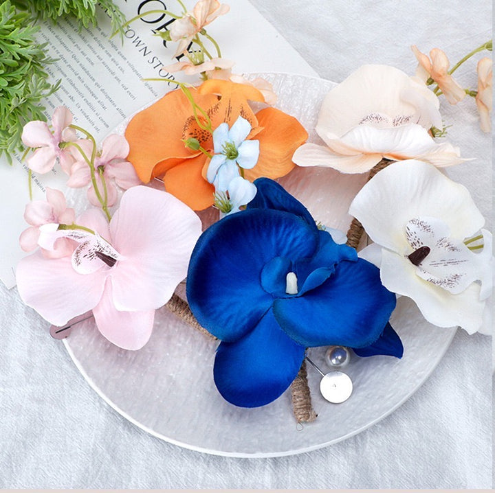 Elegant Orchid Boutonniere