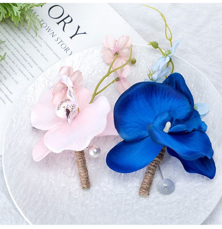 Elegant Orchid Boutonniere