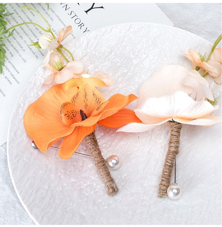 Elegant Orchid Boutonniere