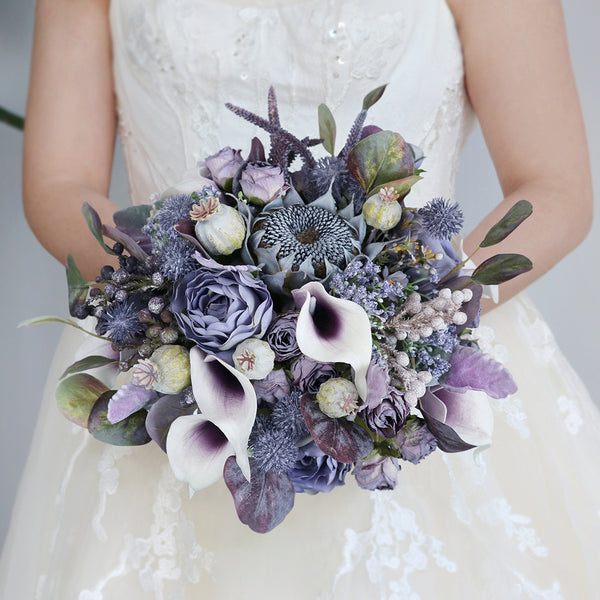 Mystical Lavender and Calla Lily Bridal Bouquet