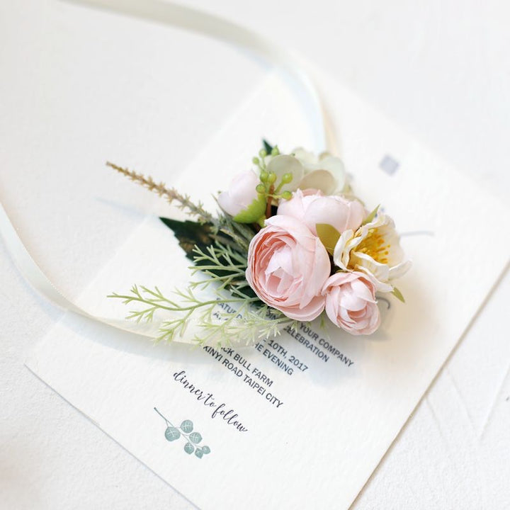 Elegant Peony and Rose Wedding Corsage