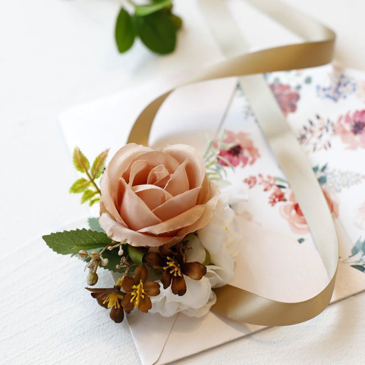 Dusty Rose Wedding Corsage