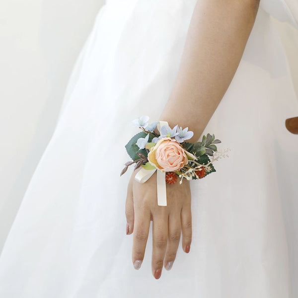 Charming Blush, Ivory, and Dusty Pink Corsages