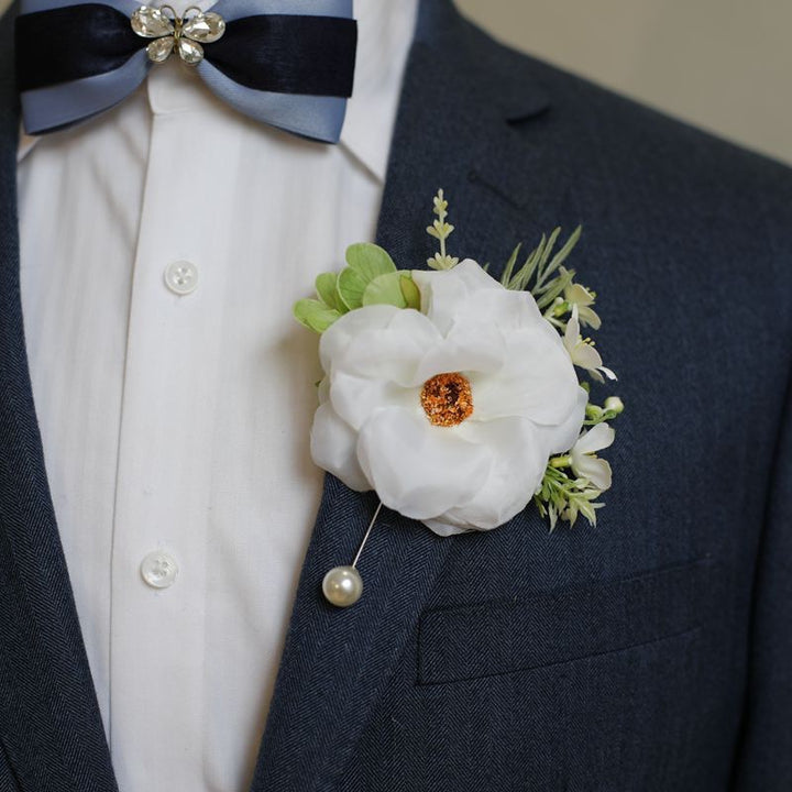 Vibrant Bloom Peony Boutonniere Collection