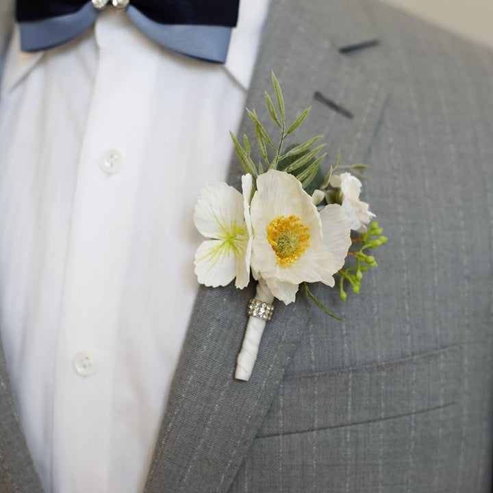 Vibrant Anemone Boutonniere Collection