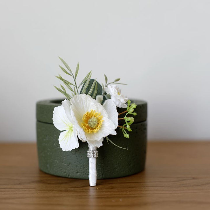 Vibrant Anemone Boutonniere Collection