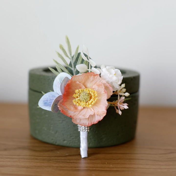 Vibrant Anemone Boutonniere Collection