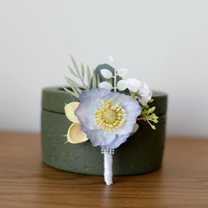 Vibrant Anemone Boutonniere Collection