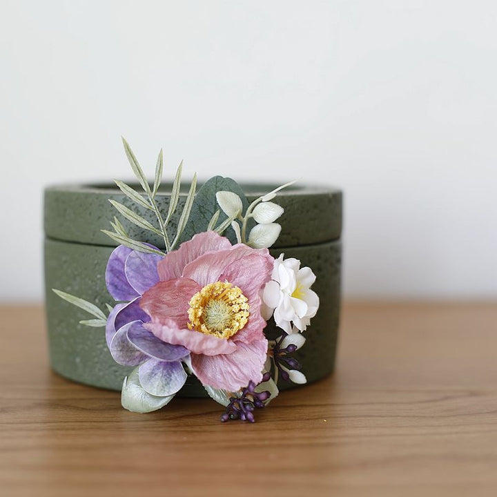 dusty pink  Anemone Corsage Collection