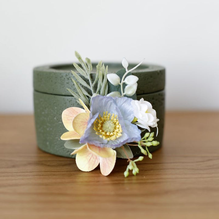 dusty blue  Anemone Corsage Collection