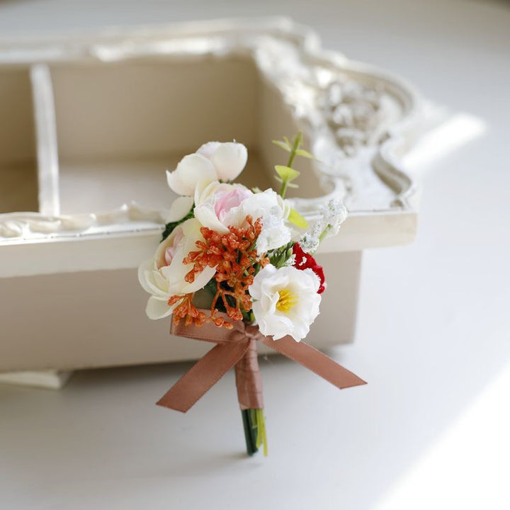 Romantic Mixed Bloom Boutonniere