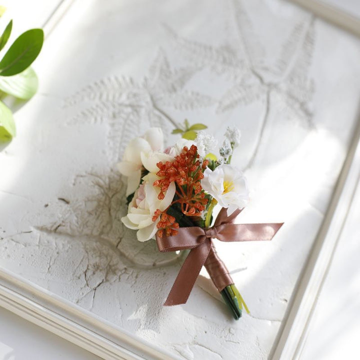 Romantic Mixed Bloom Boutonniere