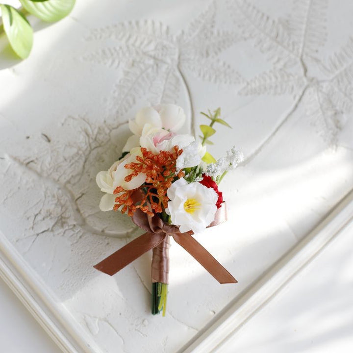 Romantic Mixed Bloom Boutonniere