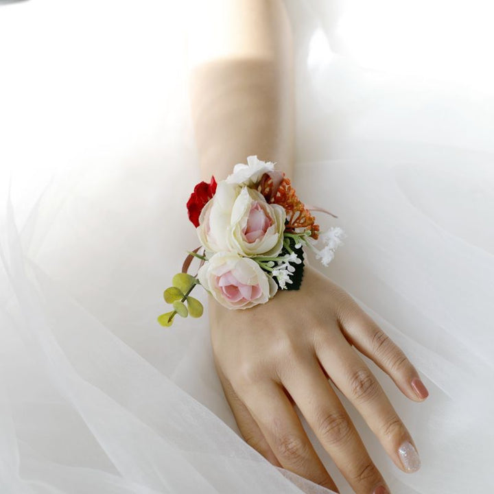 Charming Blush and Ivory Floral Corsage