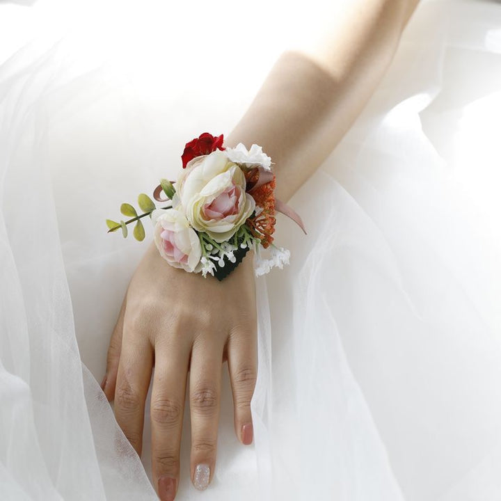 Charming Blush and Ivory Floral Corsage