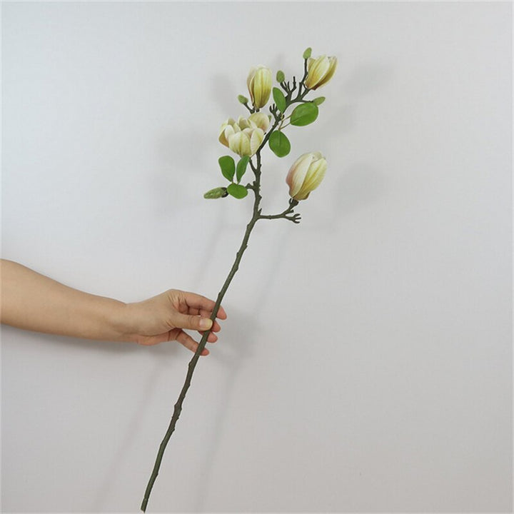 Artificial Magnolia Flower Branch, perfect as artificial plant.