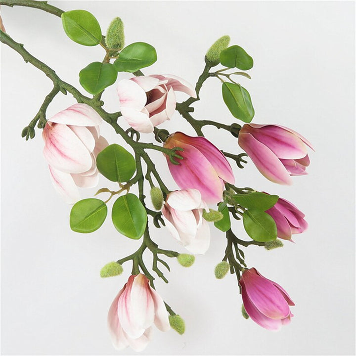 Artificial Magnolia Flower Branch, perfect as faux plant.