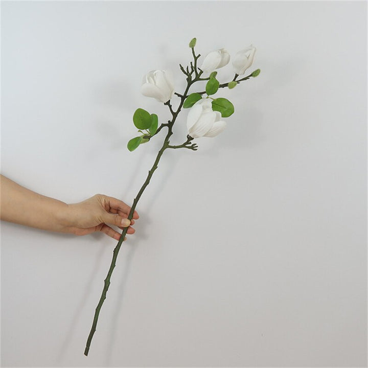 Artificial Magnolia Flower Branch, perfect as fake indoor plants.