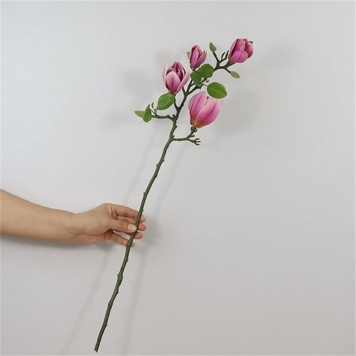 Artificial Magnolia Flower Branch, perfect as artificial plant.