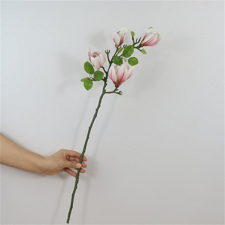 Artificial Magnolia Flower Branch, perfect as faux plant.