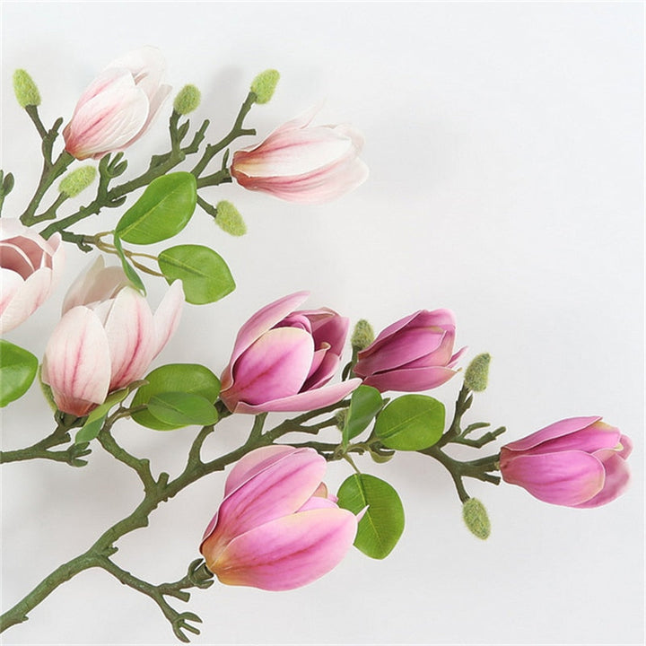 Artificial Magnolia Flower Branch, perfect as artificial plants for outdoors.