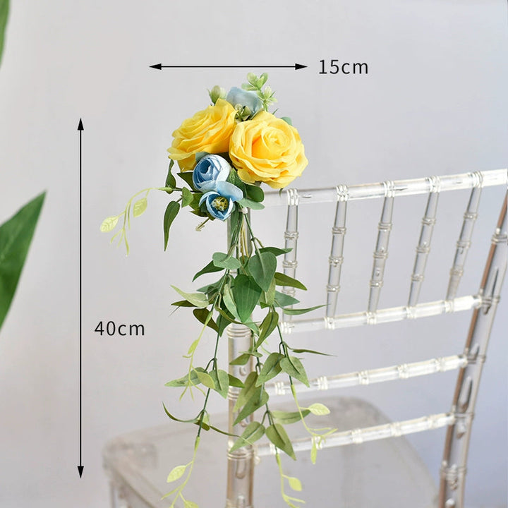 Elegant wedding decorations Flowers for Wedding Ceremony Chair Decor for wedding decoration, perfect wedding decorations