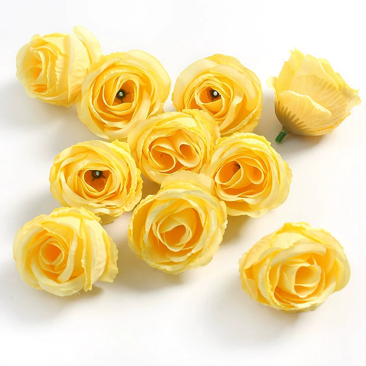 4cm Artificial Rose Flower Heads Pack 30 is a perfect addition to your decorative floral collection.