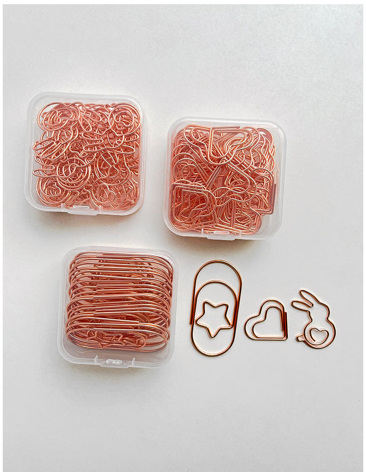 Crown Bunny Heart Shape Cute Paper Clips, perfect as florist supply.