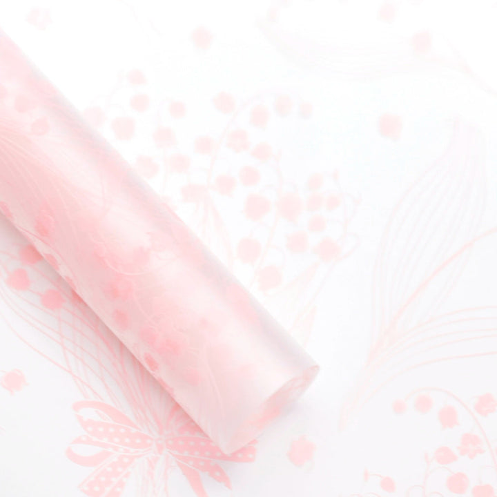 Frosted Floral Cellophane Wrap Paper Pack 20 (58x58cm)