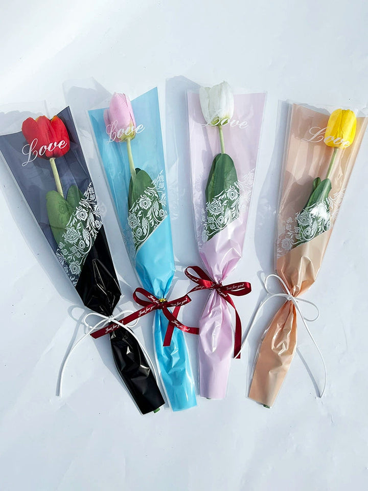 50pcs Single Stem Bouquet Sleeves Bags is a delightful addition to your valentine's day flowers collection.