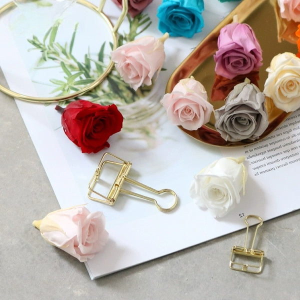 VERDISSIMO Preserved Roses DIY Floral Craft 3-3.5cm for Special Occasions