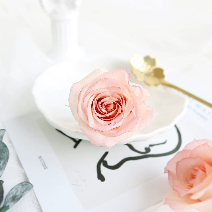 Elegant Preserved Roses - 3.5-4.5cm Bloom for Timeless Arrangements