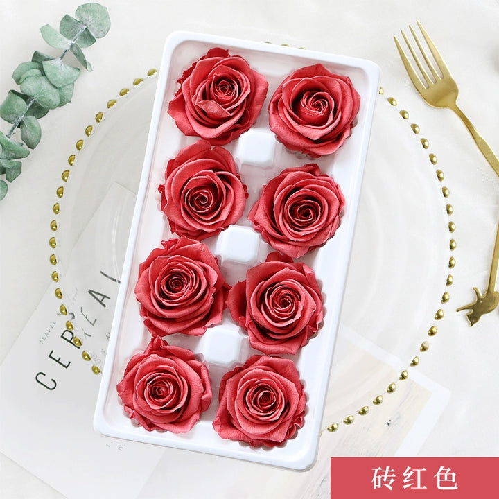 Preserved Rose 4-5cm – 27 Piece Floral Set for Creative Projects