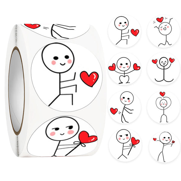 500pcs Cute Match Man Stickers for Valentine's Day is a delightful addition to your valentine's gifts collection.