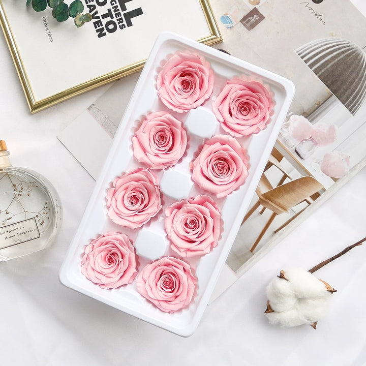 Preserved Rose 4-5cm – 10 Piece Floral Set for Creative Projects