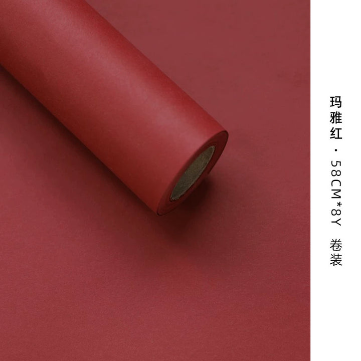 Thick Waterproof Solid Color Kraft Flower Wrapping Paper