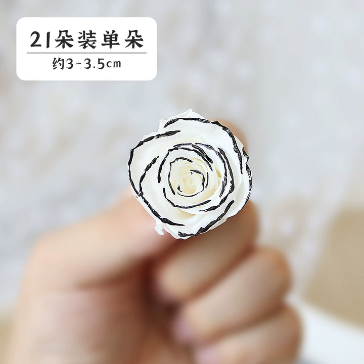 Preserved Mini Roses – 2-3CM Single Bloom for DIY Crafts, Multi-Color Options