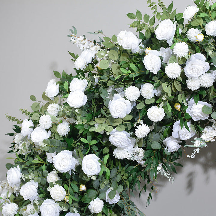 Green Rose Hydrangea Flower Arch Frames for Wedding Party Decor