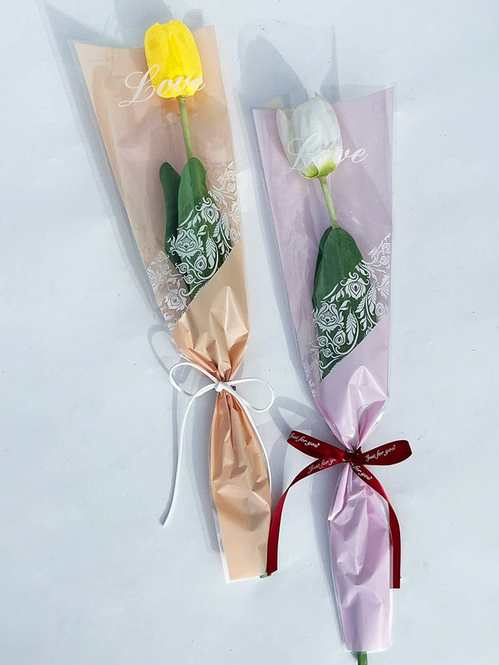 50pcs Single Stem Bouquet Sleeves Bags is a delightful addition to your valentine's gifts collection.