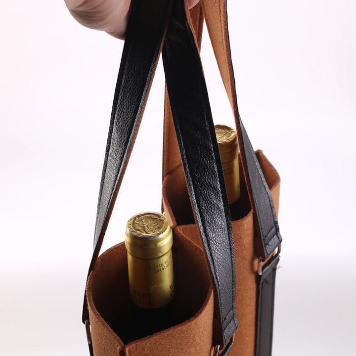 Two-bottle Felt Wine Bottle Gift Bags