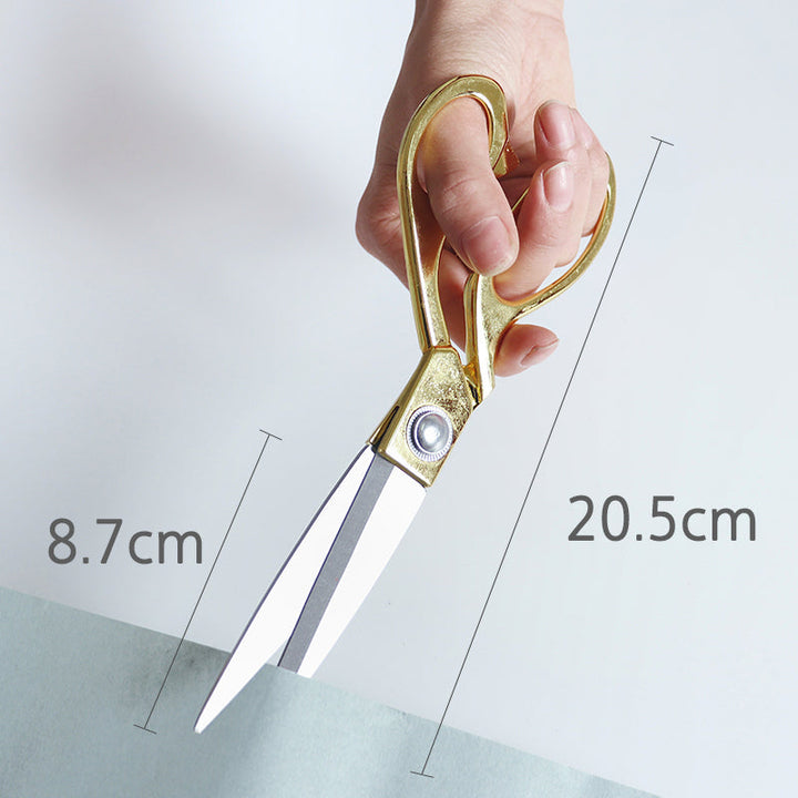 Gold Silver Paper Cutting Florist Scissors