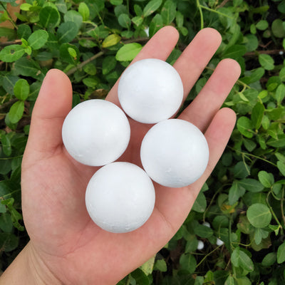 White Polystyrene Foam Balls for DIY Crafts is a perfect addition to your florist supply collection.