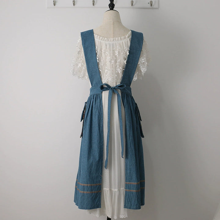 Vintage Summer Cotton Apron for Women