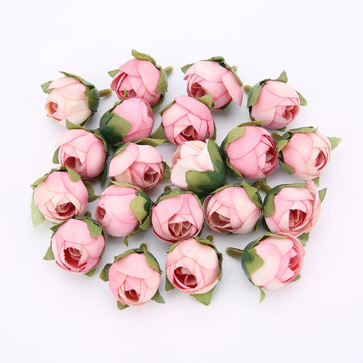 2cm Vintage Rose Buds Silk Flower Heads Pack 40 is a perfect addition to your florist supplies collection.