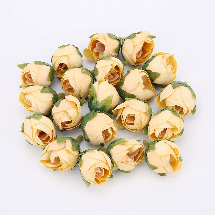 2cm Vintage Rose Buds Silk Flower Heads Pack 40 is a perfect addition to your floral supplies collection.