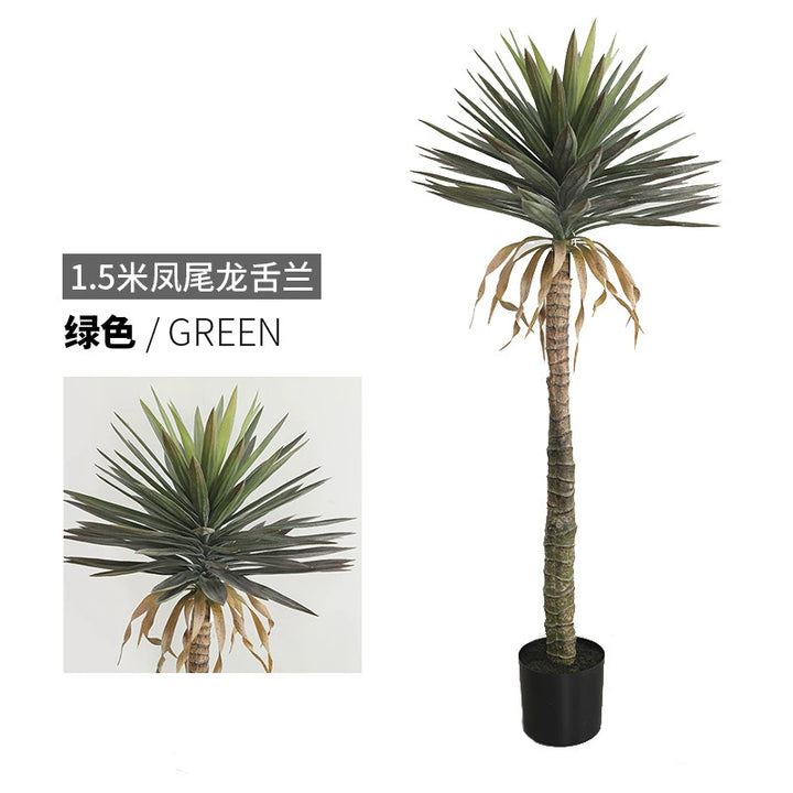 Artificial Yucca Tree for Home and Hotel Décor – Faux Tropical Green Plant