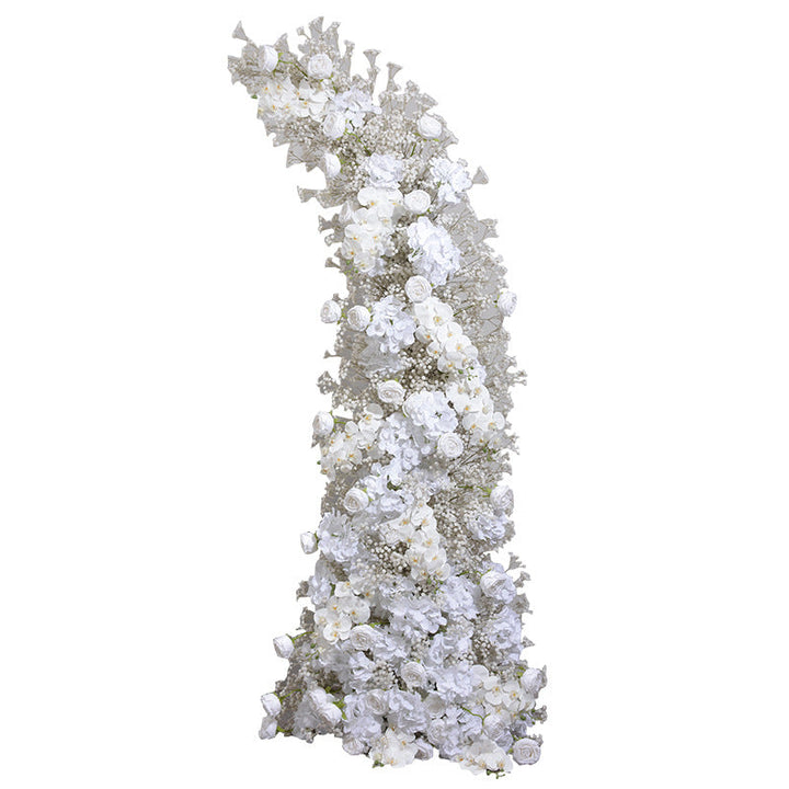 Flower Arch Gypsophila Phalaenopsis Artificial Horn Florals Event Proposal Wedding Decoration