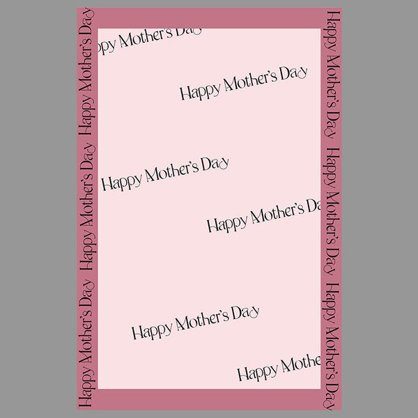 Happy Mother's Day Bouquets Wrap Paper Pack 10 (29x44cm)